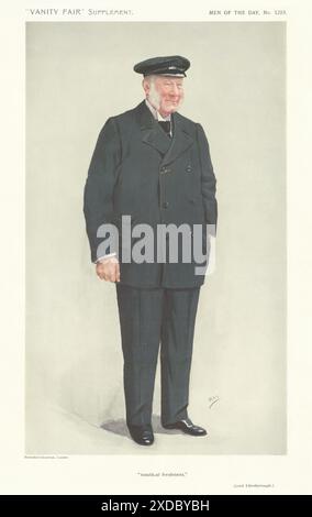 VANITY FAIR SPY CARTOON Edward Law, Baron Ellenborough 'Nautical Freshness' 1911 Banque D'Images