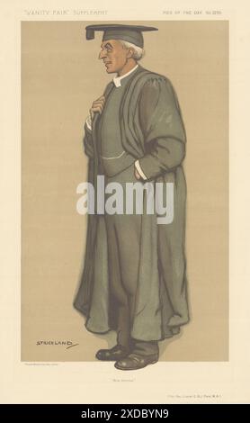 VANITY FAIR SPY CARICATURE Rev Lionel Ford 'New Harrow' par Strickland 1912 imprimé Banque D'Images