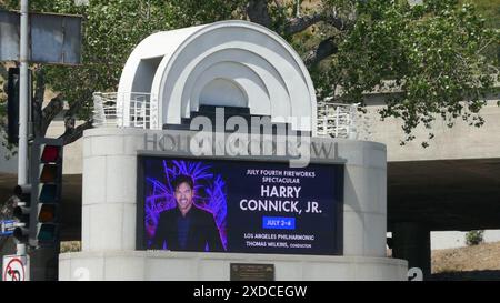 Los Angeles, Californie, USA 20 juin 2024 4 juillet spectaculaire avec Harry Connick Jr. Hollywood Bowl concerts Marquee le 20 juin 2024 à Los Angeles, Californie, États-Unis. Photo de Barry King/Alamy Stock photo Banque D'Images