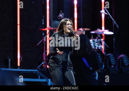 Hampton, Londres, Royaume-Uni. Vendredi 21 juin 2024. La chanteuse britannique Jessie J se produit au Hampton court Palace Festival. Crédit : Katie Collins/EMPICS/Alamy Live News Banque D'Images