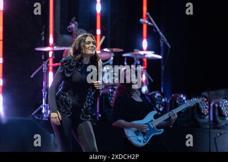 Hampton, Londres, Royaume-Uni. Vendredi 21 juin 2024. La chanteuse britannique Jessie J se produit au Hampton court Palace Festival. Crédit : Katie Collins/EMPICS/Alamy Live News Banque D'Images