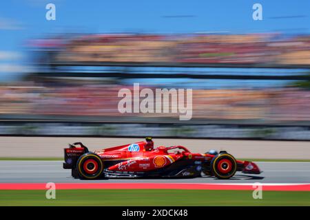 Circuit de Barcelona-Catalunya, Barcelone, Espagne. 21 juin 2024. Grand Prix d'Espagne de formule 1 2023 ; journée d'essais ; Carlos Sainz (ESP), Ferrari crédit : action plus Sports/Alamy Live News Banque D'Images