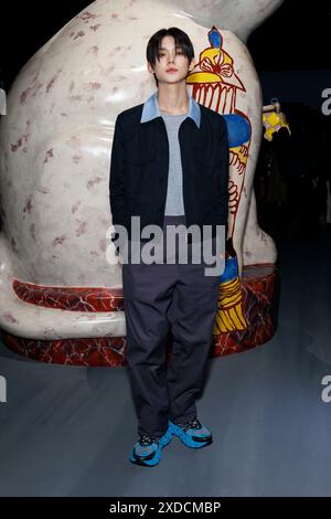 Paris, France. 21 juin 2024. Yeonjun assiste au défilé DIOR Men printemps/été 2025 lors de la Fashion week Paris Menswear le 2024 juin - Paris, France 21/06/2024 crédit : dpa/Alamy Live News Banque D'Images