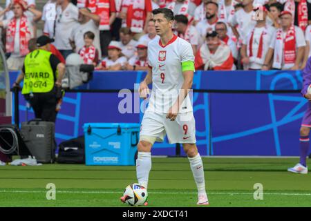 Berlin, Deutschland. 21 juin 2024. GER, Berlin, football, Pologne vs Autriche, groupe d, phase de groupes, UEFA EURO 2024, MD3, SP, Olympia - Stadium Berlin, Robert Lewandowski (Pologne), 21 juin 2024, crédit : HMB Media/Alamy Live News Banque D'Images