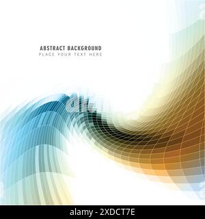 fond ondulé de mosaïque coloré Illustration de Vecteur