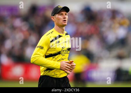 Bristol, Royaume-Uni, 21 juin 2024. Cameron Bancroft du Gloucestershire lors du T20 Vitality Blast match entre le Gloucestershire et le Somerset. Crédit : Robbie Stephenson/Gloucestershire Cricket/Alamy Live News Banque D'Images