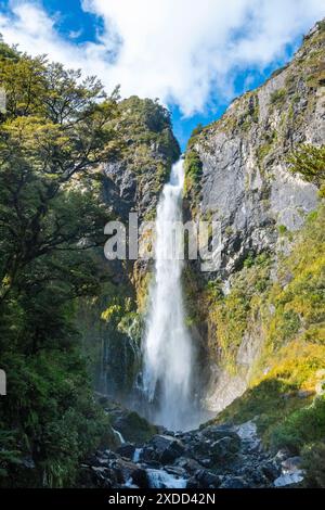 Cascade Devils Punchbowl - Nouvelle-Zélande Banque D'Images