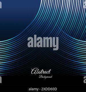 fond abstrait de vagues bleues Illustration de Vecteur