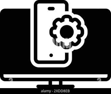 Icône pour incorporer, numérique Illustration de Vecteur