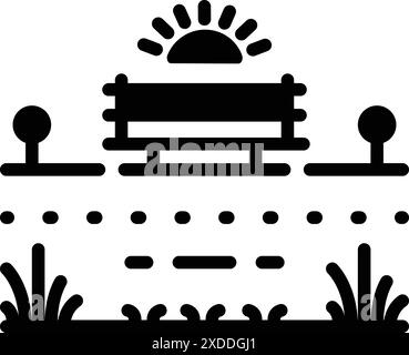 Icône pour jardin, belvedere Illustration de Vecteur