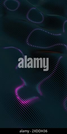 Lumières entrelacées : une danse de couleur et de forme Banque D'Images