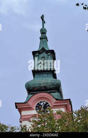 Clocher de clocher Église de préparation George à Sombor, Voïvodine, Serbie Banque D'Images