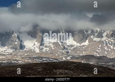 Plateau Taşeli Antalya et montagnes blanches Banque D'Images