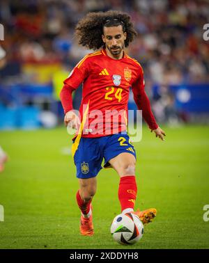 Gelsenkirchen, Allemagne. 20 juin 2024. Cucurella (ESP) Espagne - Italie Espagnol - Italien 20.06.2024 Copyright (nur für journalistische Zwecke) by : Banque D'Images