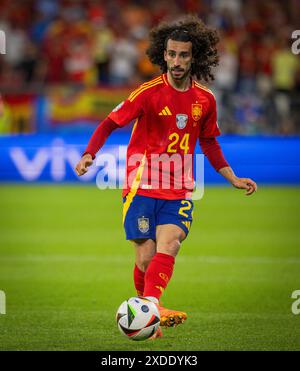 Gelsenkirchen, Allemagne. 20 juin 2024. Cucurella (ESP) Espagne - Italie Espagnol - Italien 20.06.2024 Copyright (nur für journalistische Zwecke) by : Banque D'Images