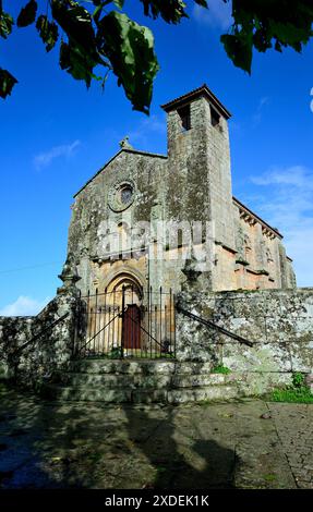 Église romane de San Pedro da Mezquita, A Merca, Ourense, Espagne Banque D'Images