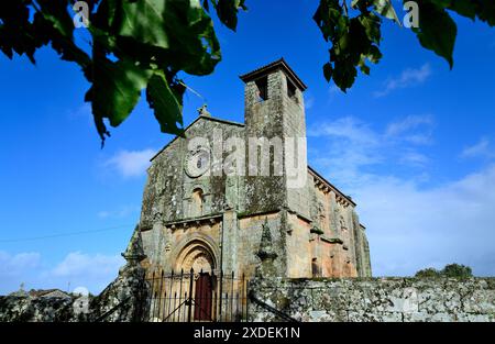 Église romane de San Pedro da Mezquita, A Merca, Ourense, Espagne Banque D'Images