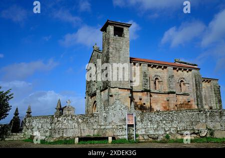 Église romane de San Pedro da Mezquita, A Merca, Ourense, Espagne Banque D'Images