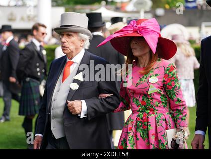 Henry Winkler et son épouse Stacey Weitzman pendant le cinquième jour du Royal Ascot à Ascot Racecourse, Berkshire. Date de la photo : samedi 22 juin 2024. Banque D'Images