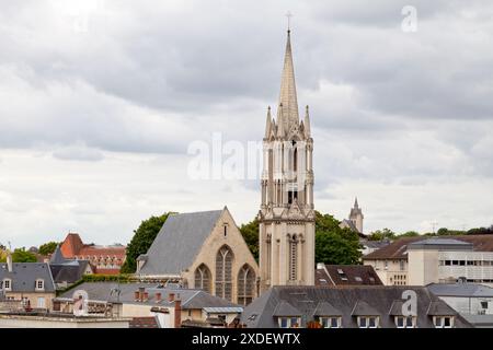 Le culte anglican est célébré dans la Chapelle de la Miséricorde, ancienne chapelle des Cordeliers, puis des Bénédictins. Banque D'Images