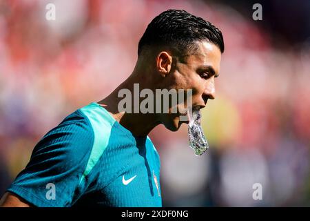 Dortmund, Allemagne. 22 juin 2024. Lors du match UEFA Euro 2024 entre Turkiye et le Portugal, le groupe F, date 2, a joué au stade signal Iduna Park le 22 juin 2024 à Dortmund, en Allemagne. (Photo de Sergio Ruiz/PRESSINPHOTO) crédit : AGENCE SPORTIVE PRESSINPHOTO/Alamy Live News Banque D'Images