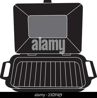 saucisse, outil de grillage de poisson icône vecteur illustration design Illustration de Vecteur