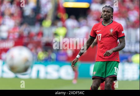 BVB Stadion Dortmund, Dortmund, Allemagne. 22 juin 2024. Euro 2024 Groupe F Football, Turquie contre Portugal ; Rafael Leao (POR) crédit : action plus Sports/Alamy Live News Banque D'Images