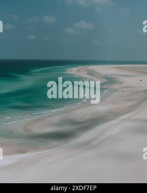 Vue sur Detwah Lagoon à Qalansiyah sur l'île de Socotra, Yémen Banque D'Images