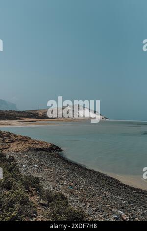 Vue sur Detwah Lagoon à Qalansiyah sur l'île de Socotra, Yémen Banque D'Images