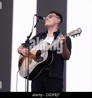 Seaclose Park, Newport, Royaume-Uni. 21 juin 2024. Les K's se produisent sur la scène principale du Festival de l'île de Wight, Seaclose Park le 21 juin 2024 crédit : Emma Terracciano/Alamy Live News Banque D'Images