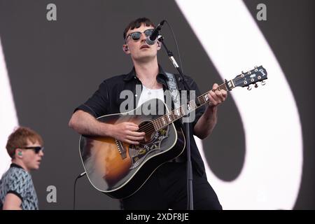 Seaclose Park, Newport, Royaume-Uni. 21 juin 2024. Les K's se produisent sur la scène principale du Festival de l'île de Wight, Seaclose Park le 21 juin 2024 crédit : Emma Terracciano/Alamy Live News Banque D'Images