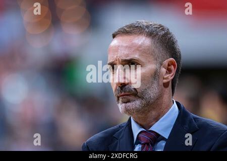 Murcie, Espagne. 12 juin 2024. Basket Ligue espagnole entre UCAM CB vs Real Madrid, troisième match pour le titre de la ligue, au Palacio de los Deport Banque D'Images