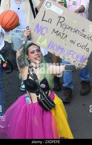 MARCHA ORGULLO INVERSO Quito, samedi 22 juin 2024 inverse Pride Fair et mars Quito 2024, commence à la plateforme du gouvernement du Nord et traverse plusieurs rues du secteur photos API Alberto Suarez Quito Pichincha Ecuador soi MARCHA ORGULLO INVERSO d8eb5541c1b36a48566b5576709bdc Copyright : xALBERTOxSUÃREZx Banque D'Images