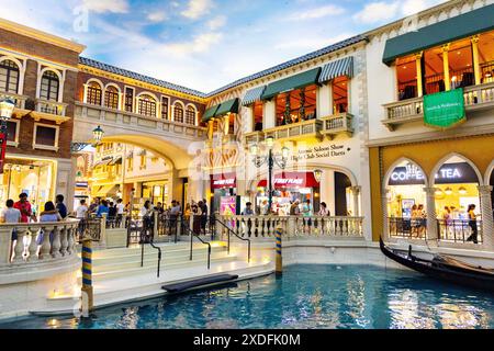 Intérieur du Venetian Hotel and Casino, Las Vegas, Nevada, États-Unis Banque D'Images
