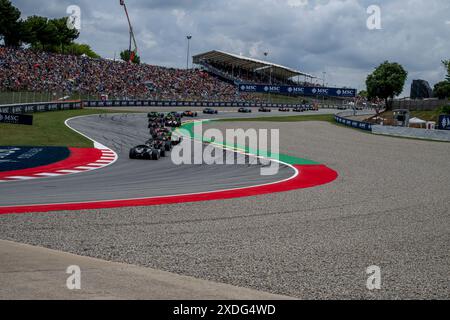 Montmelo, Espagne, 22 juin 2024, France Victor Martins , participant aux qualifications, 10e manche du championnat de formule 1 2024. Crédit : Michael Potts/Alamy Live News Banque D'Images