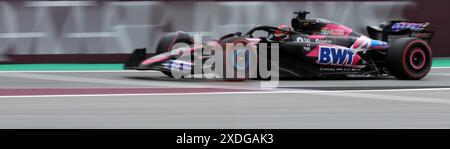 Sabadell, Barcelone, Espagne. 22 juin 2024. Montmelo Espagne 22 juin 2024 Esteban Ocon (10 FR Alpine ) lors de la formation qualificative au Grand Prix de formule 1 Aramaco Espagne 2024 à Montmelo Espagne le 22 juin 2024 (image crédit : © Xavi Urgeles/ZUMA Press Wire) USAGE ÉDITORIAL SEULEMENT! Non destiné à UN USAGE commercial ! Crédit : ZUMA Press, Inc/Alamy Live News Banque D'Images