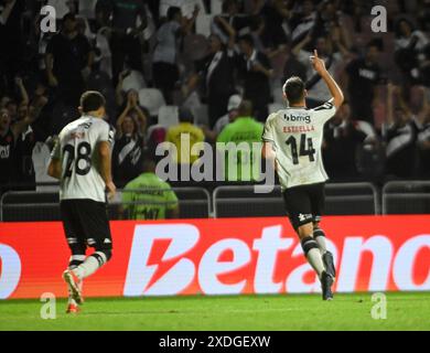 Rio de Janeiro (RJ), 22/06/2024 - Vasco -Criciúma - Jogador do Vasco comemora seu gol, durante partida contra o São Paulo, válida pela décima primeira Banque D'Images