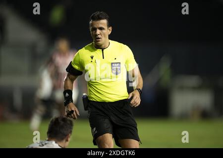 RJ - RIO DE JANEIRO - 06/22/2024 - BRÉSIL A 2024, VASCO x SAO PAULO - arbitre Caio Max Augusto Vieira lors du match entre Vasco et Sao Paulo au stade Sao Januario pour le championnat brésilien A 2024. Photo : Jorge Rodrigues/AGIF Banque D'Images