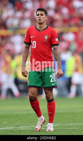 Dortmund, Allemagne. 22 juin 2024. Joao Cancelo du Portugal lors du match des Championnats d'Europe de l'UEFA au stade BVB, Dortmund. Le crédit photo devrait se lire comme suit : David Klein/Sportimage crédit : Sportimage Ltd/Alamy Live News Banque D'Images