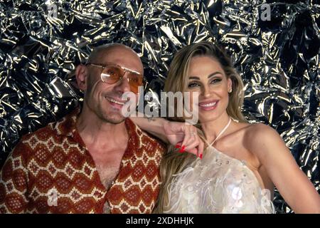 Padoue, Italie. 22 juin 2024. La chanteuse italienne Anna Tatangelo se produit à Padoue, en Italie, le 22 juin 2024. (Photo de Mimmo Lamacchia/NurPhoto) crédit : NurPhoto SRL/Alamy Live News Banque D'Images