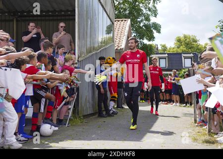 UTRECHT , 23-06-2024 , Sportpark Elinkwijk , Néerlandais Eredivisie , saison 2024 / 2025 , Football . Première formation FC Utrecht . Le gardien de but d'Utrecht, Vasilis Barkas Banque D'Images