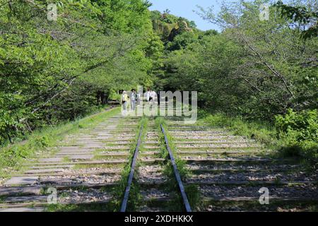 Keage incline (anciennes voies ferrées) à Kyoto, au Japon Banque D'Images