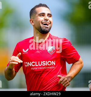 Utrecht, pays-Bas. 23 juin 2024. UTRECHT, 23-06-2024, Sportpark Elinkwijk, Néerlandais Eredivisie, saison 2024/2025, football . Première formation FC Utrecht . Joueur d'Utrecht Marouan Azarkan crédit : Pro Shots/Alamy Live News Banque D'Images