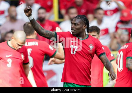 Dortmund, Allemagne. 22 juin 2024. Rafael Leao du Portugal vu lors de la finale de l'UEFA EURO 2024 entre Turkiye et le Portugal au signal Iduna Park. Score final : Turkiye 0:3 Portugal. Crédit : SOPA images Limited/Alamy Live News Banque D'Images