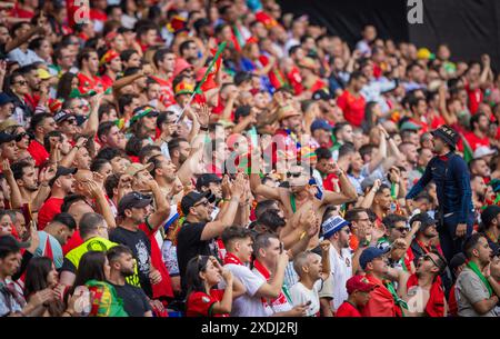 Dortmund, Allemagne. 22 juin 2024. Fans du Portugal Turquie - Portugal Türkei - Portugal 22.06.2024 Copyright (nur für journalistische Zwecke) by : Banque D'Images