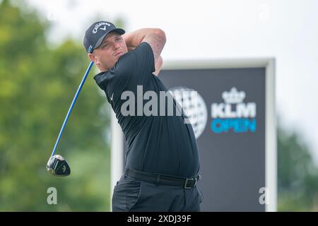 AMSTERDAM, PAYS-BAS - 22 JUIN : Callum Shinkwin d'Angleterre pendant le jour 3, KLM Open 2024, DP World Tour à l'International le 22 juin 2024 à Amsterdam, pays-Bas. (Photo de Henk Seppen/Orange Pictures) Banque D'Images