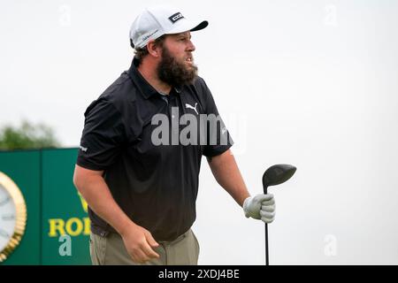 AMSTERDAM, PAYS-BAS - 21 JUIN : Andrew Johnston d'Angleterre pendant le jour 2, KLM Open 2024, DP World Tour à l'International le 21 juin 2024 à Amsterdam, pays-Bas. (Photo de Henk Seppen/Orange Pictures) Banque D'Images