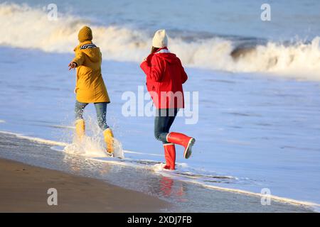 Lifestyles, Hendaya Beach. Banque D'Images