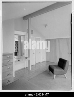 Episcopal Theological Seminary, Faculty House, Rev. and MRS Owen Thomas, John réunis, Cambridge, Massachusetts. Chambre II. Gottscho-Schleisner Collection Banque D'Images