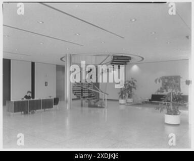 Capital Cars Distributors, George Palmer Highway, Lanham, Maryland. Bureau de réception. Collection Gottscho-Schleisner Banque D'Images